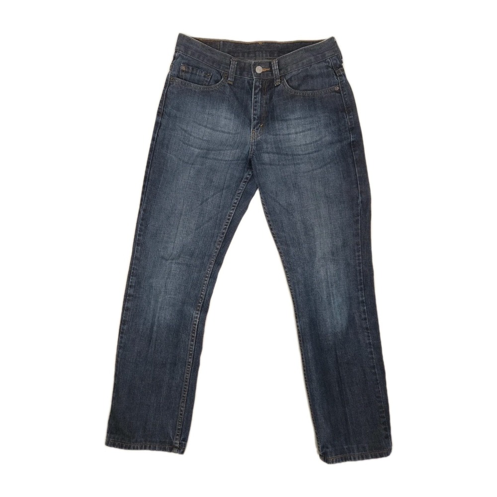 Vintage Levis 505 Jeans Low Rise Straight Leg Womens 8M 31×32 Dark Wash Classic